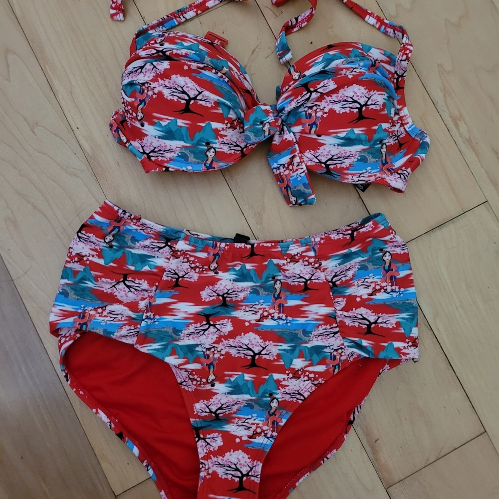 Mulan 2 piec bathing suite